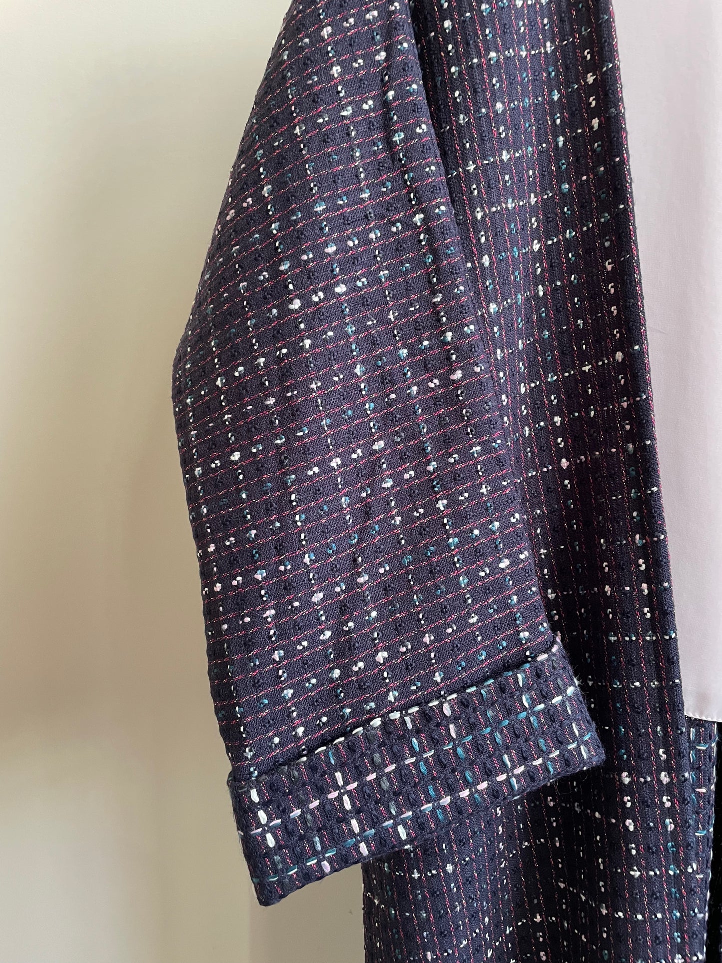 23 - Tweed - Navy Blue